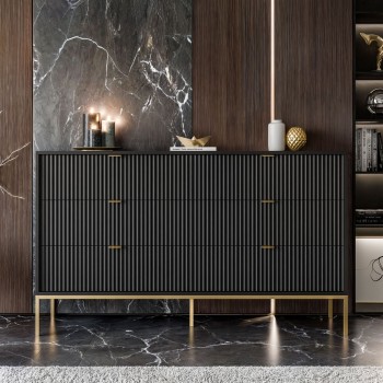 Komoda CORTADO GOLD KS154 z szufladami