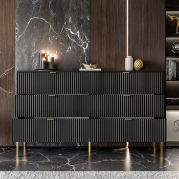 Komoda CORTADO GOLD KS154 z szufladami