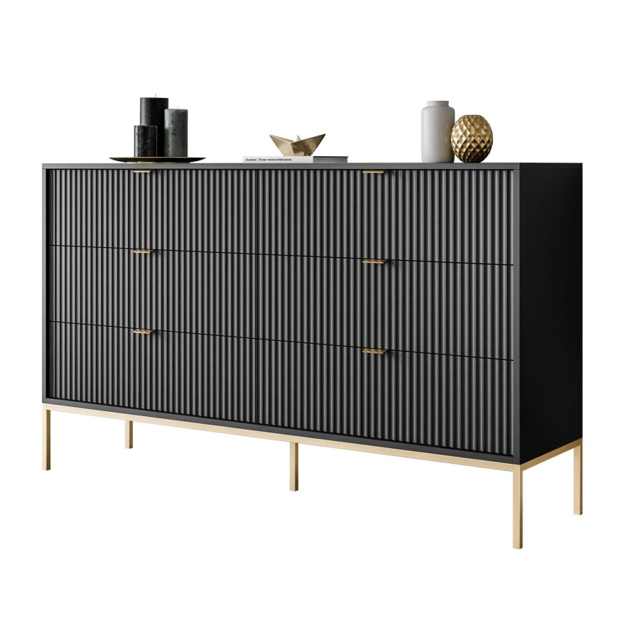 Komoda CORTADO GOLD KS154 z szufladami