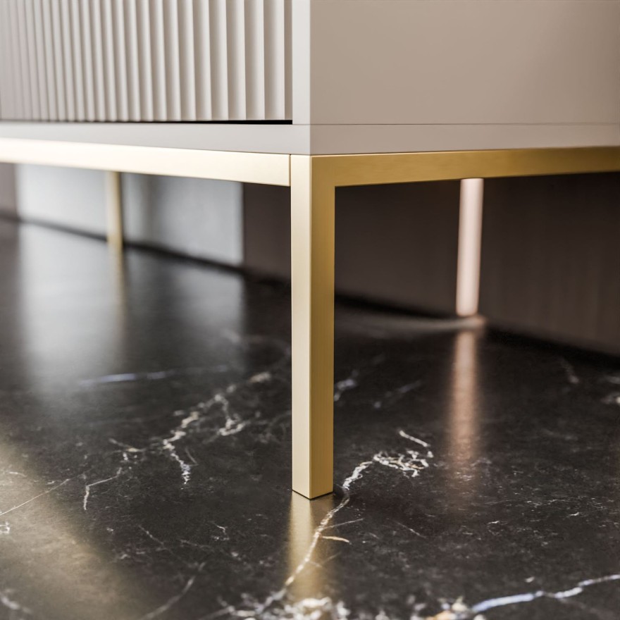 Komoda wysoka CORTADO GOLD K104 dwudrzwiowa