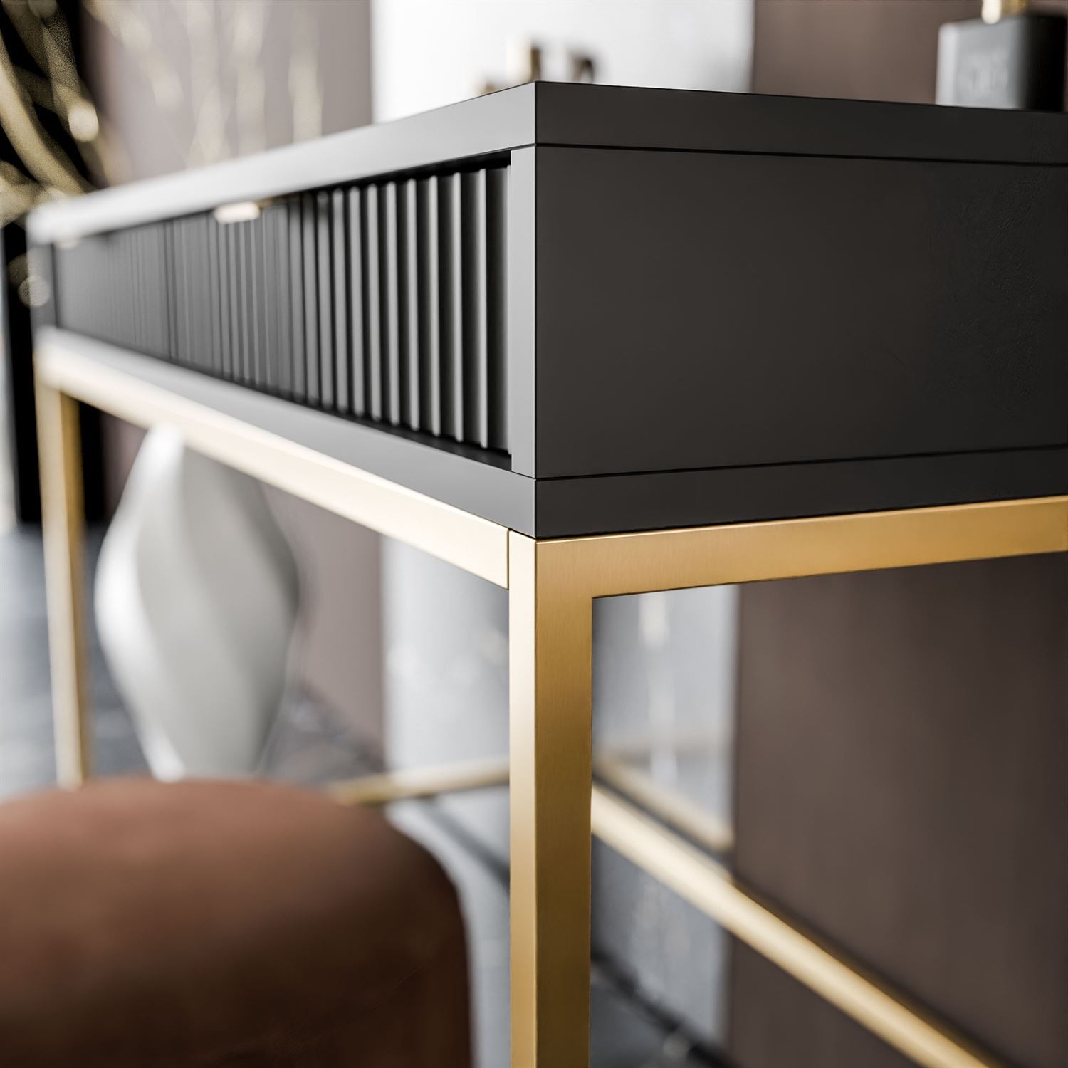 Toaletka z lustrem CORTADO GOLD T104