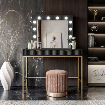 Toaletka z lustrem CORTADO GOLD T104