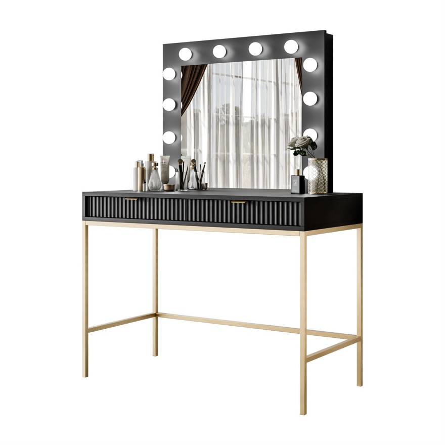 Toaletka z lustrem CORTADO GOLD T104