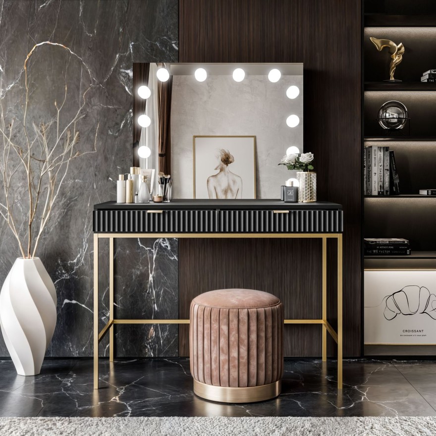 Toaletka z lustrem CORTADO ELITE GOLD