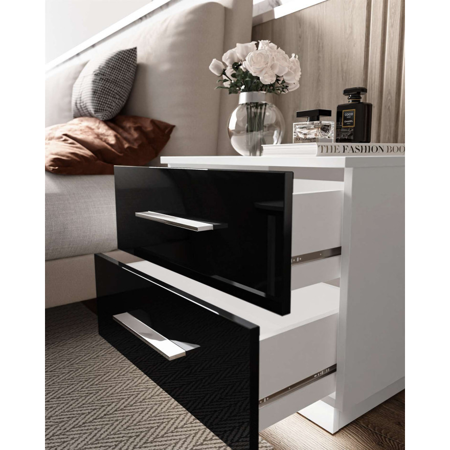 Szafka nocna LINA uchwyt chrom