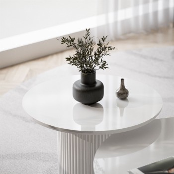 Zestaw Stolików OVI z ryflowaną podstawą