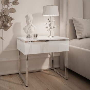 Stolik nocny AURORA SILVER...