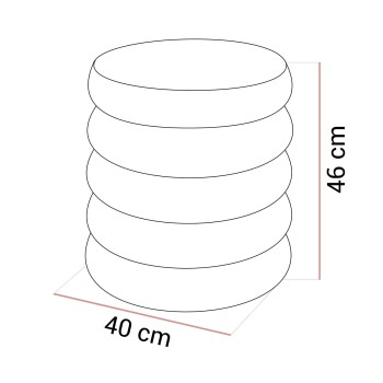 Otwierana pufa tapicerowana VELUTTO