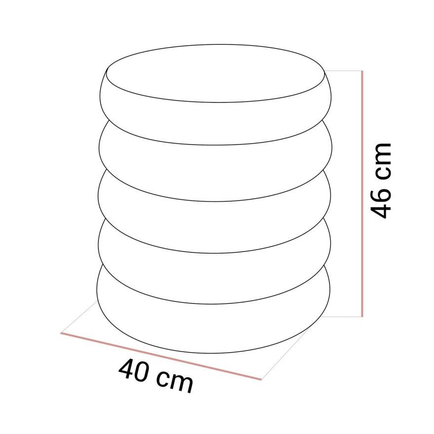 Otwierana pufa tapicerowana VELUTTO