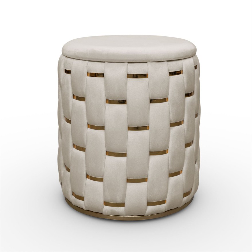 Otwierana pufa tapicerowana DIVA