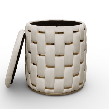 Otwierana pufa tapicerowana DIVA