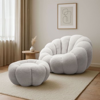 Fotel obrotowy FLUFFY z...