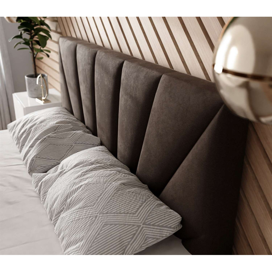 Łóżko kontynentalne AYLA z pojemnikiem French Velvet 677