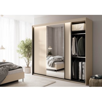 Szafa przesuwna TREND 250cm z lustrem i oświetleniem LED