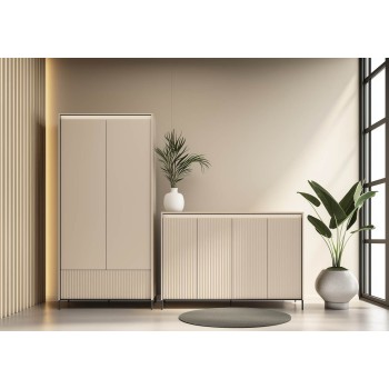 Szeroka komoda TREND 4D z oświetleniem LED