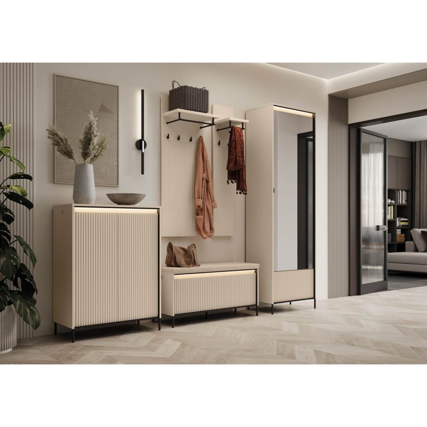 Szafka na buty TREND do przedpokoju z oświetleniem LED