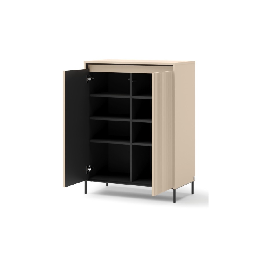 Wysoka komoda TREND 2D do przedpokoju z oświetleniem LED