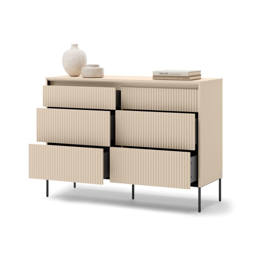 Komoda TREND 6S z szufladami i oświetleniem LED