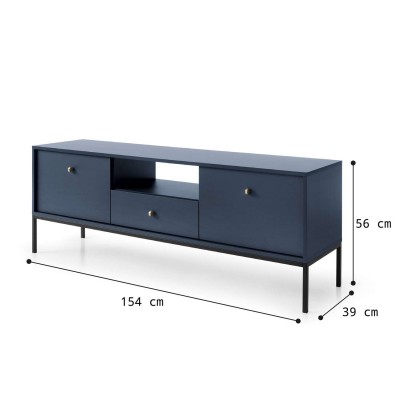 Szafka RTV pod telewizor DON NAVY MRTV154 granatowa Szafka RTV pod telewizor DON NAVY MRTV154 granatowa