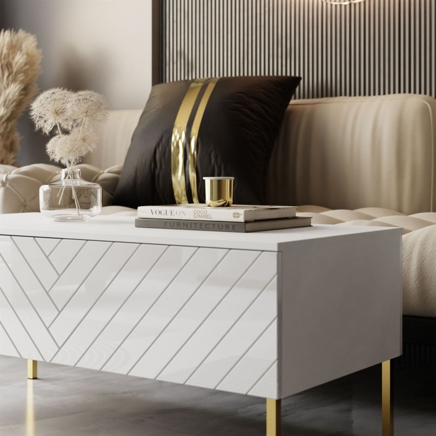 Ława SANTILE na złotych nogach