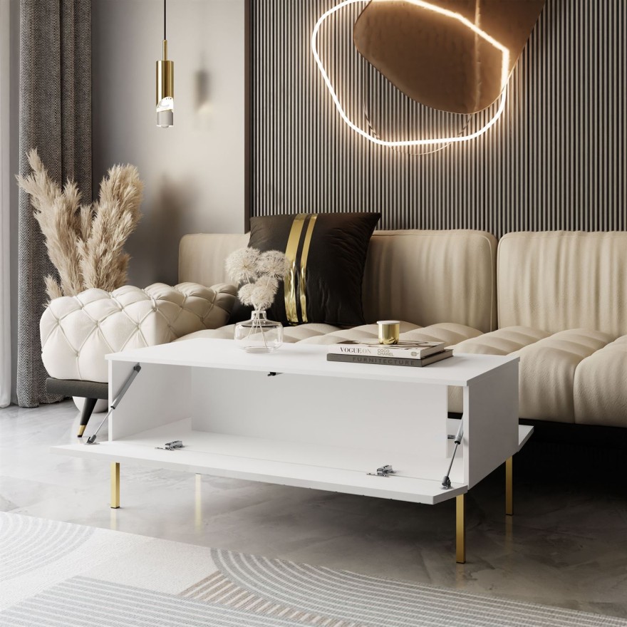 Ława SANTILE na złotych nogach