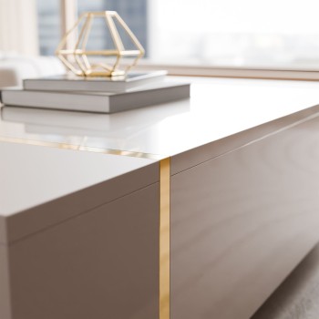 Ława ONYX kaszmir wysoki połysk