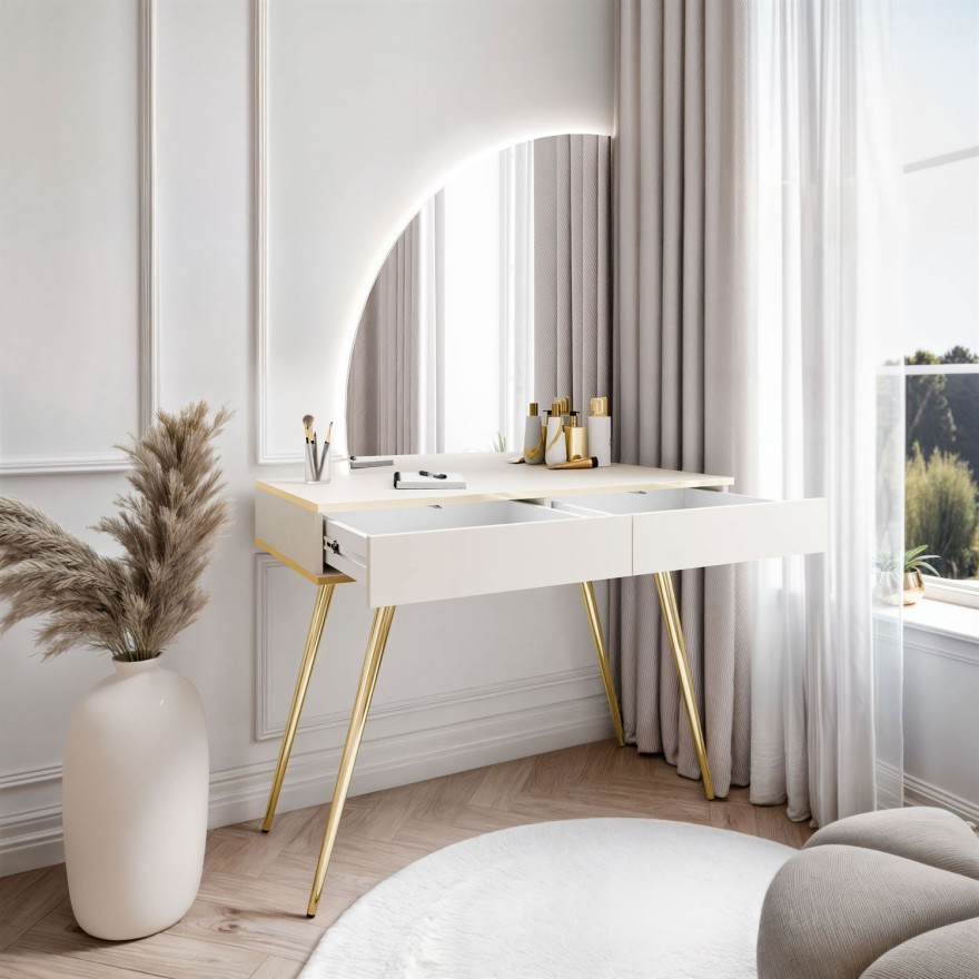 Toaletka OXFORD z lustrem i oświetleniem LED