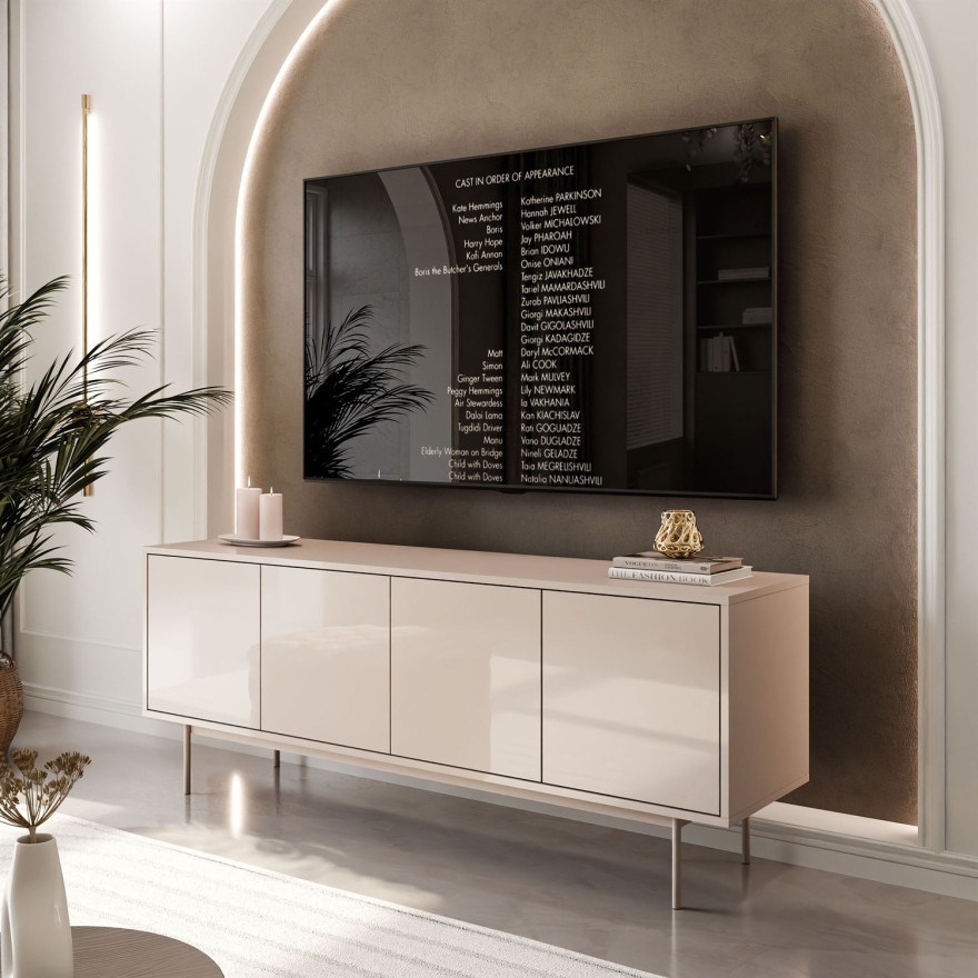 Szafka RTV SANAYI kaszmir połysk