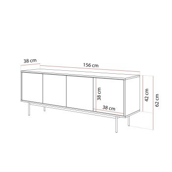 Szafka RTV SANAYI kaszmir połysk
