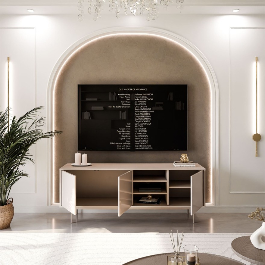 Szafka RTV SANAYI kaszmir połysk