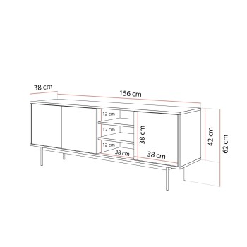 Szafka RTV SANAYI kaszmir połysk
