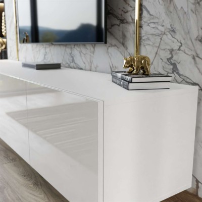 Meblościanka COLGANTE ALTO biały połysk