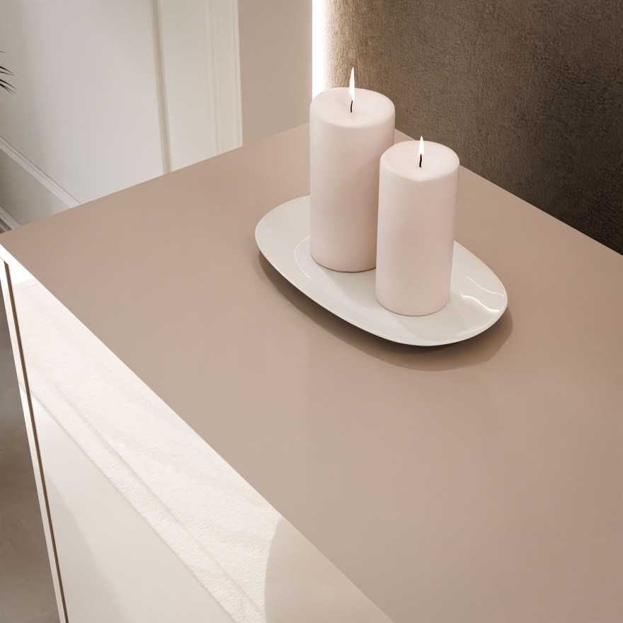 Trzydrzwiowa komoda SANAYI kaszmir połysk