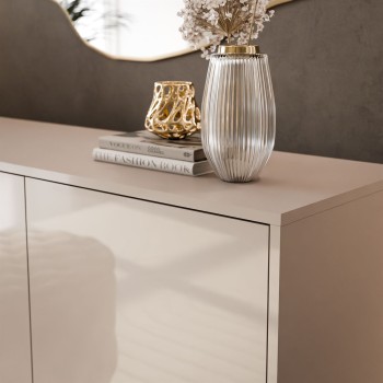 Trzydrzwiowa komoda SANAYI kaszmir połysk