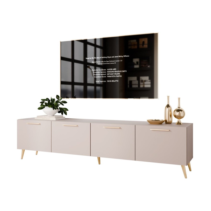 Szafka RTV AURA 200 KASZMIR na wysokich nóżkach