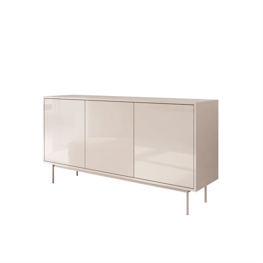 Trzydrzwiowa komoda SANAYI kaszmir połysk