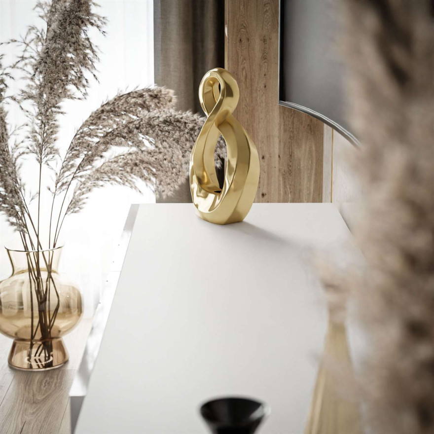 Szafka RTV VIRGINIA biały połysk