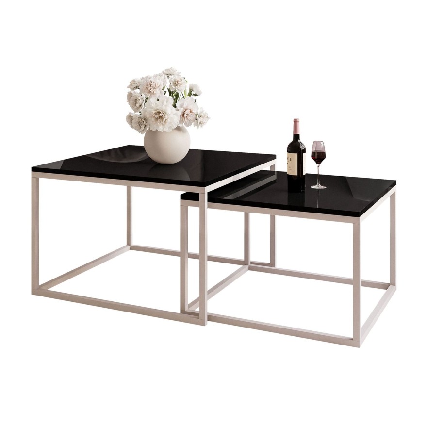 Stolik kawowy 2w1 YOSHI wysoki połysk kaszmir