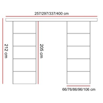 Drzwi przesuwne HINOKI PLUS DUO