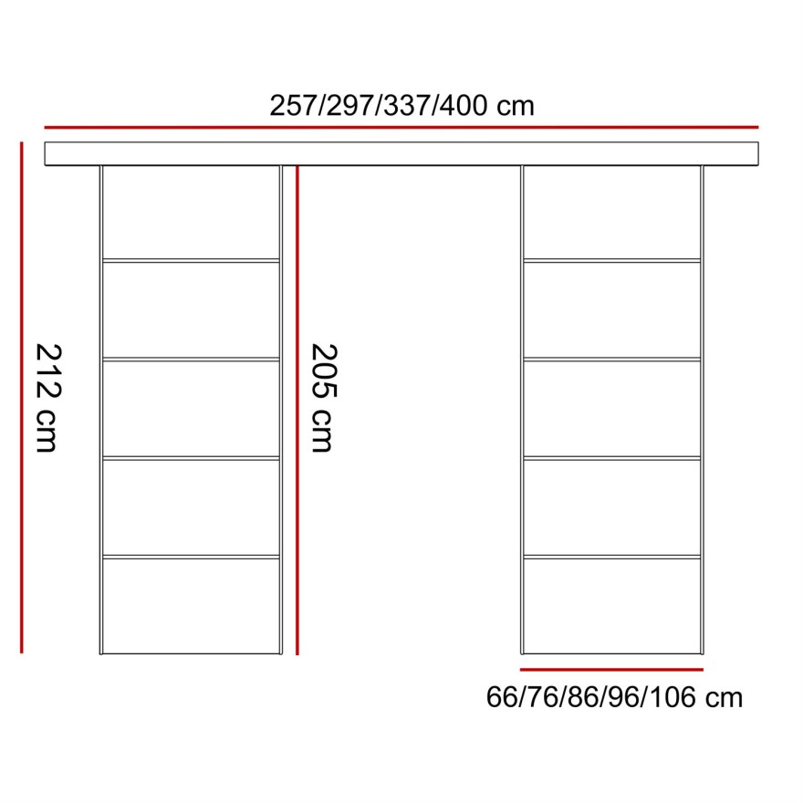 Drzwi przesuwne HINOKI PLUS DUO