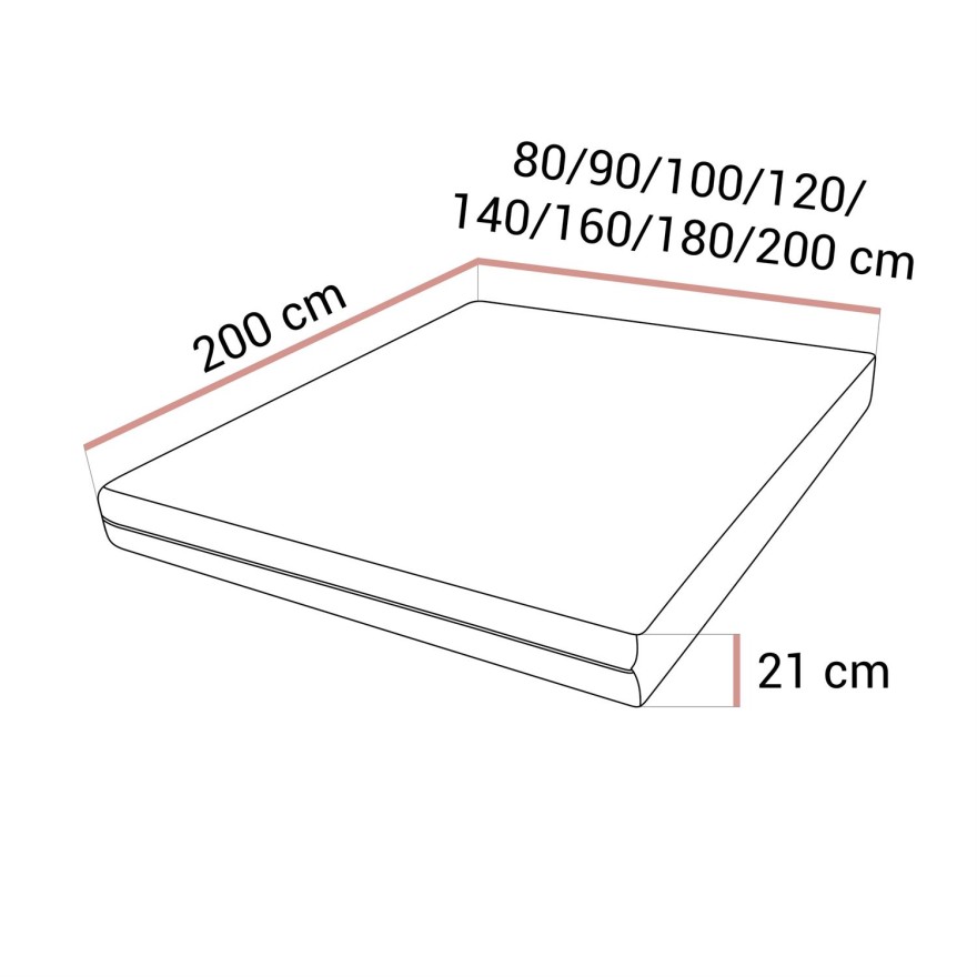 Materac piankowy VELVO