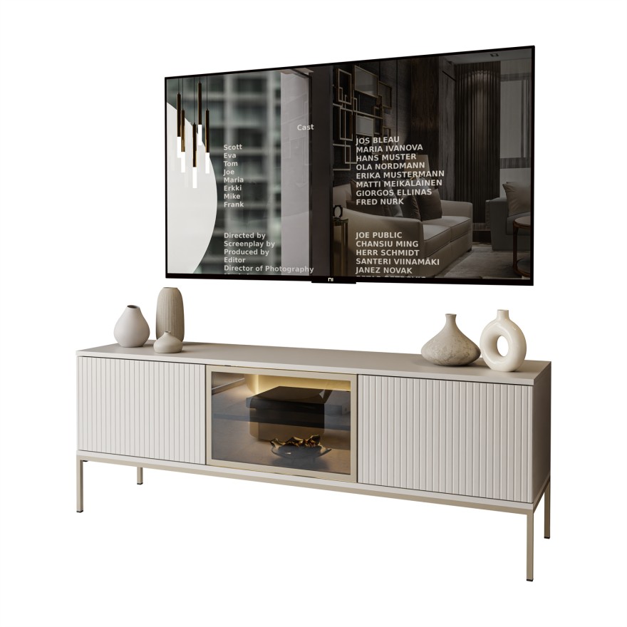 Szafka RTV ECLIPSE 154 KASZMIR z oświetleniem