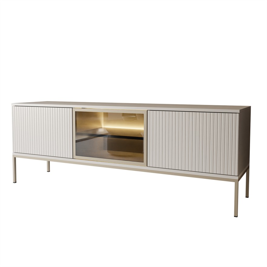 Szafka RTV ECLIPSE 154 KASZMIR z oświetleniem