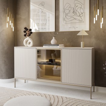 Komoda ECLIPSE K154 kaszmir z oświetleniem