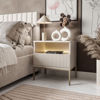 Stolik nocny ECLIPSE S54 KASZMIR z oświetleniem LED