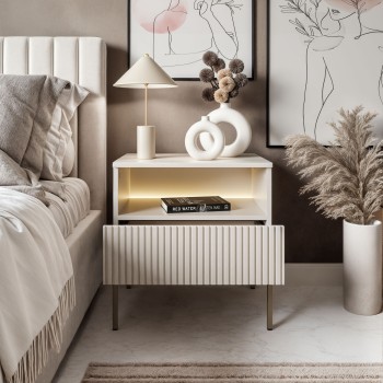 Stolik nocny ECLIPSE S54 KASZMIR z oświetleniem LED