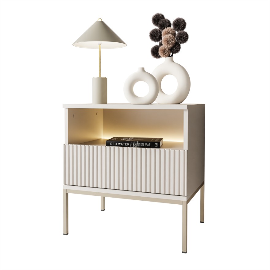 Stolik nocny ECLIPSE S54 KASZMIR z oświetleniem LED