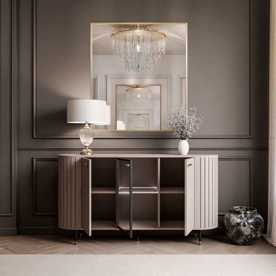 Komoda ELODIE 3D z oświetleniem LED