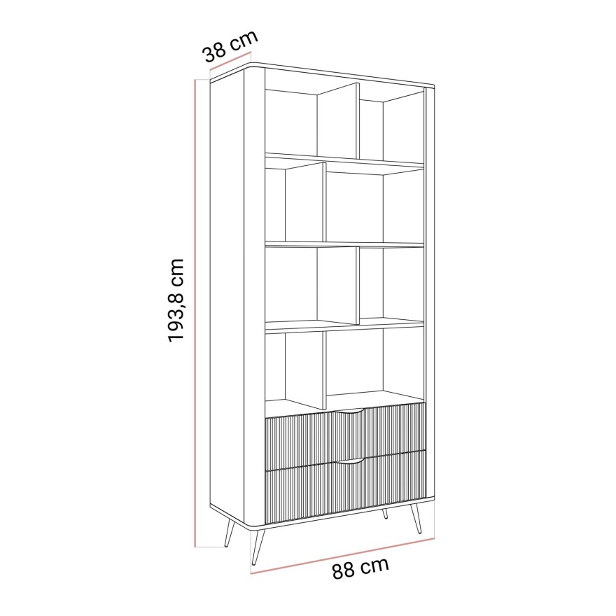 Regał SCARLETT z szufladami