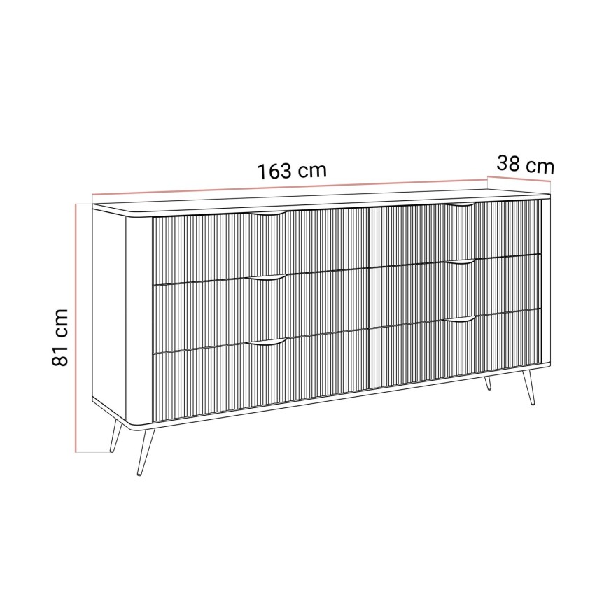 Komoda SCARLETT 6S z szufladami